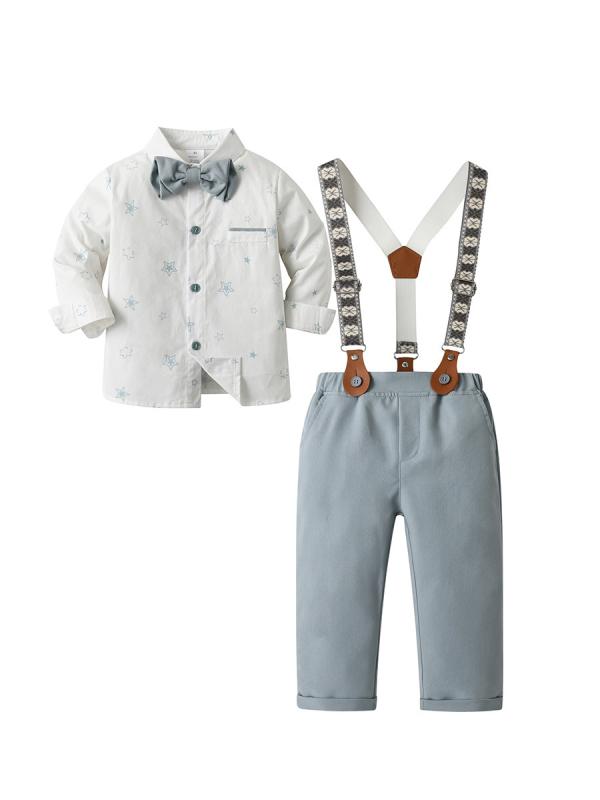 セットアップ 男の子 キッズ ベビー フォーマル スーツ 紳士服 礼服 長袖 長ズボン 春夏 コットン 綿 ..