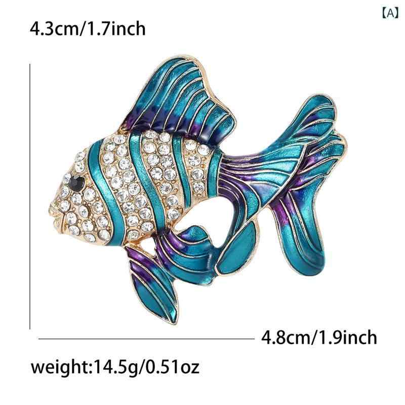 ブローチ レディース メンズ 金魚 熱帯魚 ア...の紹介画像2