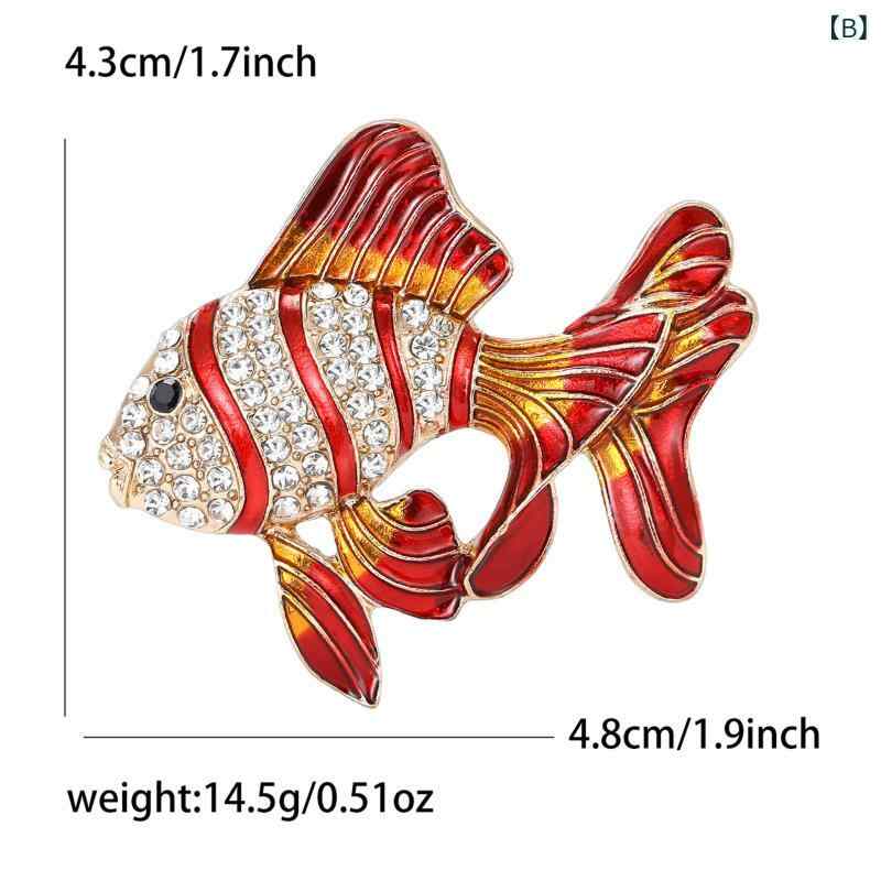 ブローチ レディース メンズ 金魚 熱帯魚 ア...の紹介画像3