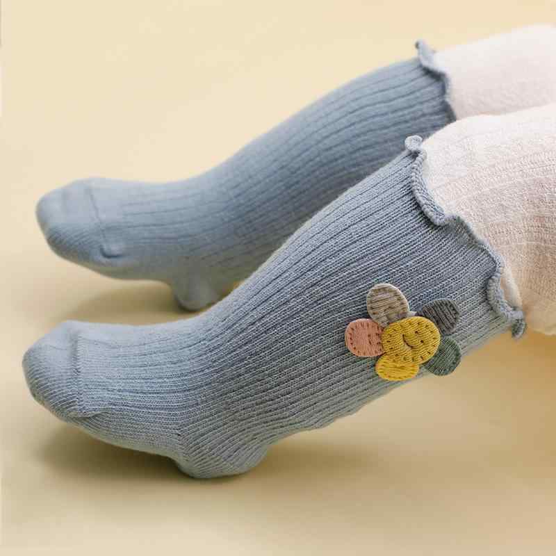 Socks - 靴下 ベビー 男の子 女の子 赤ちゃん 子供 キッズ 春秋 コットン コーマ綿 クラスA 基準認定 吸汗 通気性 伸縮性 蒸れにくい 柔らかい 締め付けない 跡がつきにくい クルー丈 ハイソックス キャラクター 白 ベージュ ピンク 普段使い
