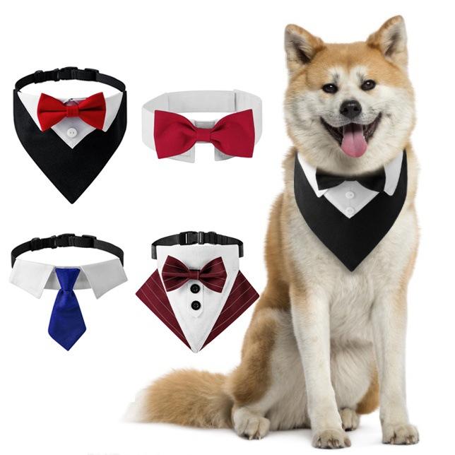 犬服 メンズ レディース 蝶ネクタイ タキシード 中型犬 小型犬 大型犬 結婚式 お祝い パーティー 正装 ..