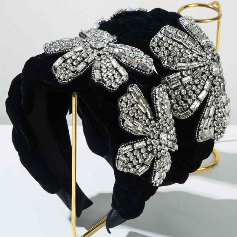 カチューシャ レディース 秋冬 欧米風 ベロア ベルベット 厚手 ヘッドバンド 髪飾り 花 フラワー リボ..