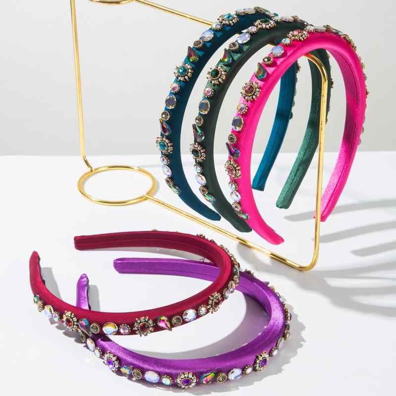 カチューシャ レディース ヘアアクセサリー 髪飾り 韓国 上品 高級感 ラインストーン ビジュー フラワ..