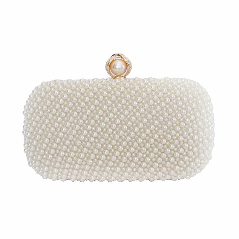 パーティーバッグ レディース 結婚式 披露宴 二次会 お呼ばれ フォーマル 鞄 手提げ 肩掛け クラッチ パール パール スクエア型 オフホワイト アイボリー 上品 サテン エレガント 高級感 大人 かわいい きれいめ 春夏 ミニサイズ