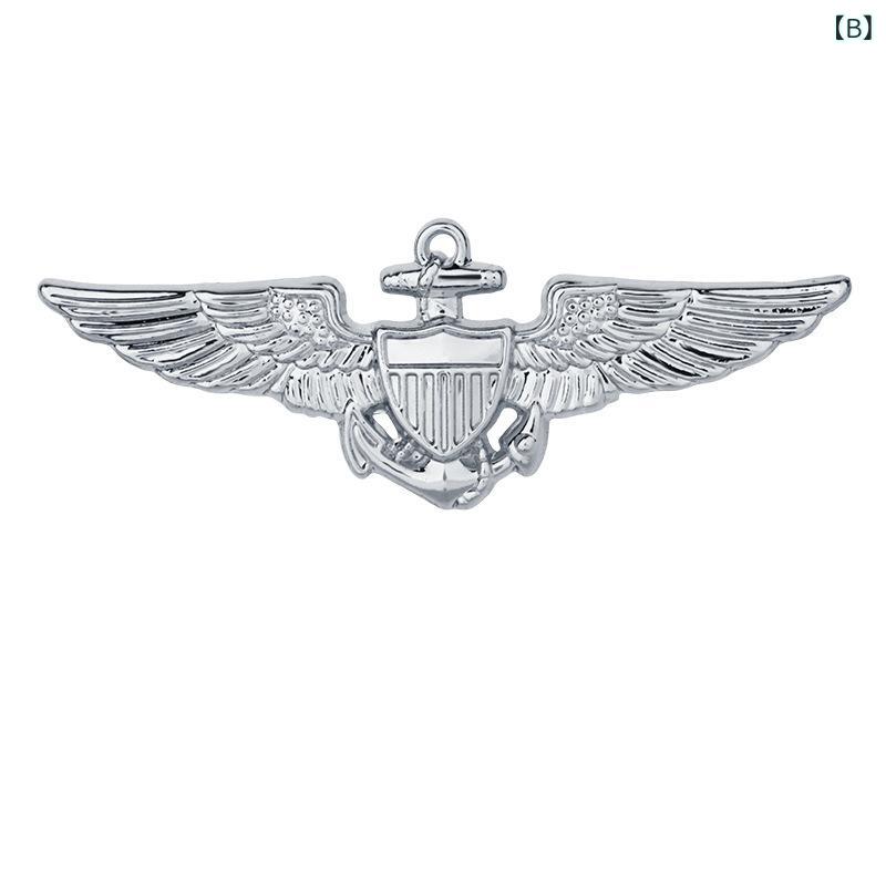 ブローチ メンズ レディース バッジ 徽章 米軍 パイロット ミリタリー 航空 鷹 イ...