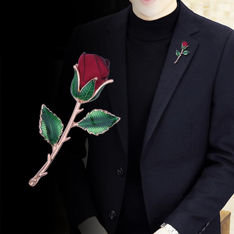 ブローチ メンズ レディース バラ 薔薇 コサージュ 布製 フラワー ローズ 刺 華やか エレガント 上品 パーティー フォーマル 結婚式 ワインレッド ダスティピンク ネイビー 卒業式 入学式 発表会 お呼ばれ アクセサリー 装飾 小物