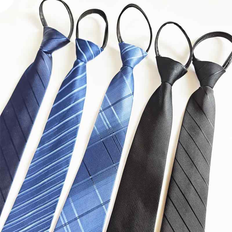ネクタイ メンズ 男性用 スーツ ワンタッチ ジッパー 結び不要 ファスナー 簡単装着 ストライプ レジメ..