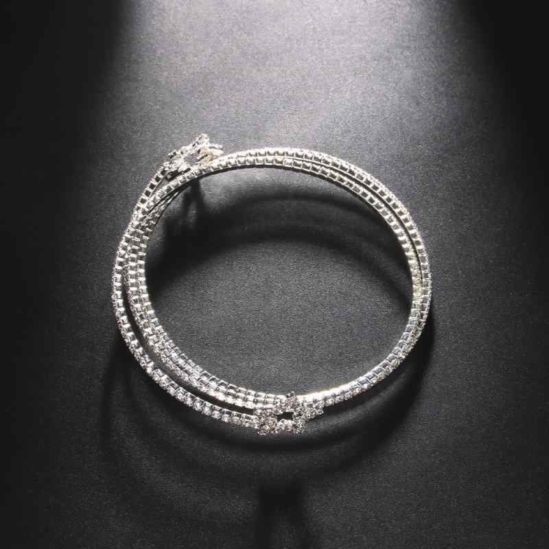 Hawaiian Jewelry - ブレスレット レディース バングル 星 スター ラインストーン ジルコニア 多層 電気メッキ加工 アンティーク調 レトロ アクセサリー 腕輪 華やか キラキラ 上品 高級感 通勤 オフィス 普段使い シルバー ゴールド 春夏