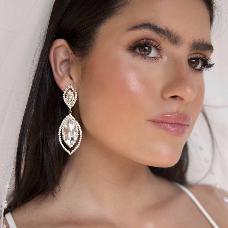 ピアス レディース リーフ 葉 ボタニカル ジルコニア ラインストーン 揺れる 高級感 シンプル 上品 きらきら 華やか ジュエリー アクセサリー おしゃれ かわいい シルバー ゴールド 通勤 結婚式 二次会