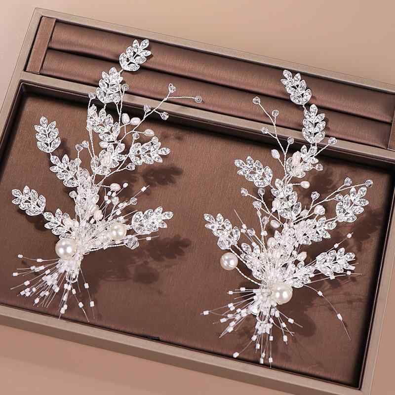 ヘアクリップ レディース 髪飾り ヘッドドレス ウェディング 結婚式 パーティー 清楚 上品 高級感 華や..