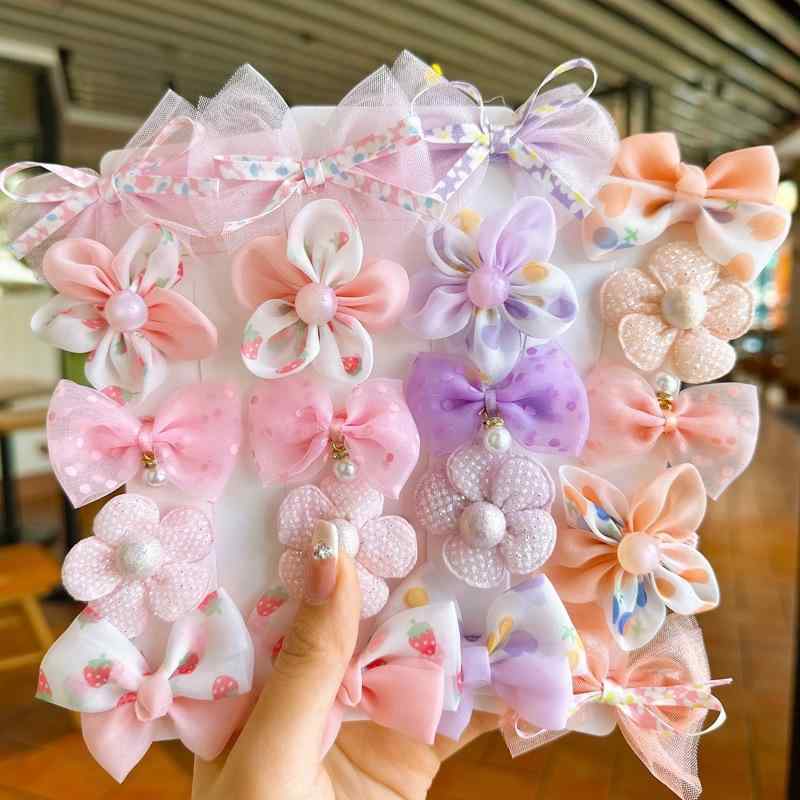 ヘアクリップ キッズ 女の子 リボン 髪留め 飾り かわいい プリンセス チュール メ...