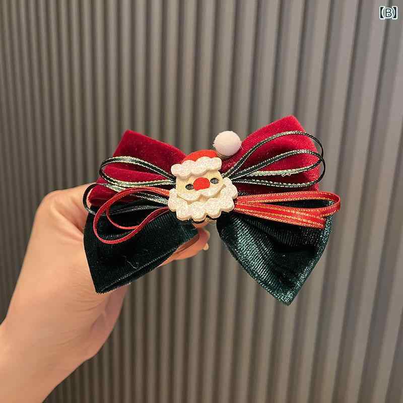 ヘアアクセサリー キッズ 子供 女の子 ベビー 男の子 クリスマス クリップ パッチ...