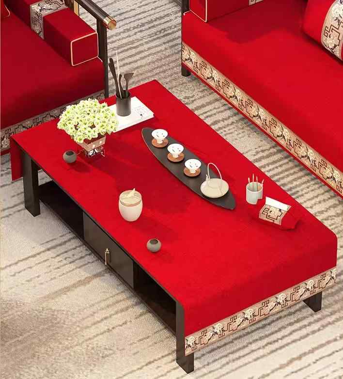 テーブルクロス おしゃれ 布 リネン トリアセテート ジャガード 中華風 植物 花柄 赤 青 黒 防水 防塵 食卓カバー 長方形 ダイニング リビング 結婚式 披露宴 婚約 慶事 お祝い イベント パーティー デコレーション 華やか