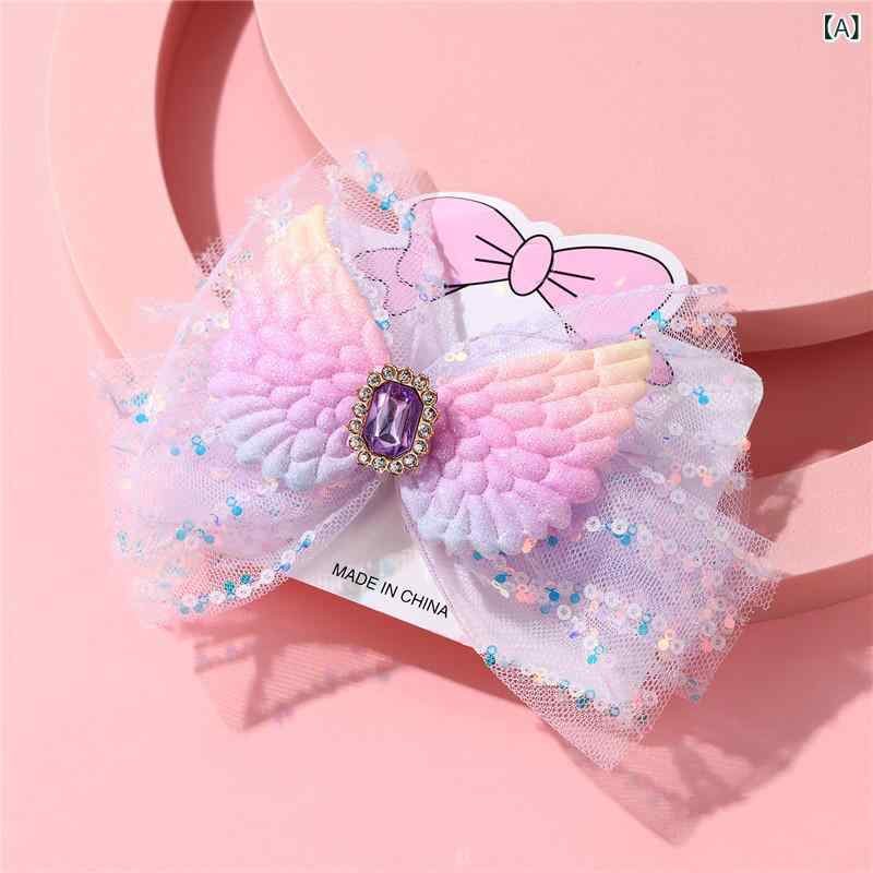ヘアクリップ キッズ 女の子 リボン ちょう結び 髪留め 髪飾り ヘアアクセサリー ...