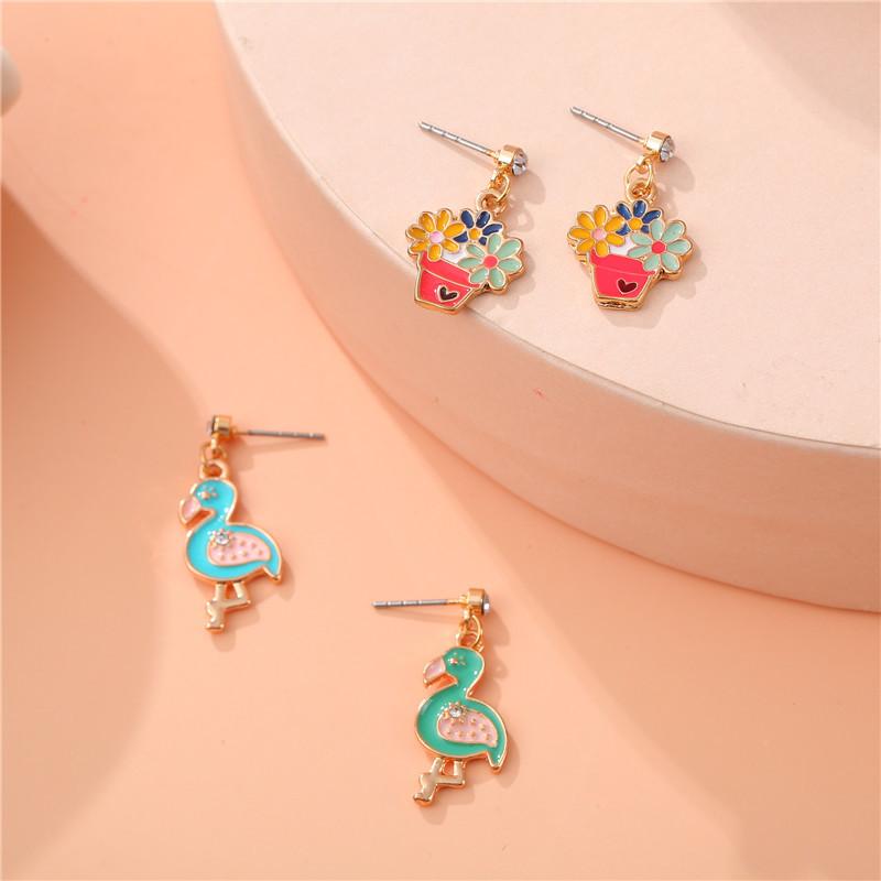 ピアス キッズ 女の子 子供用 小学生 韓国 かわいい スウィート ファッション ドードー鳥 鳥 アニマル ..