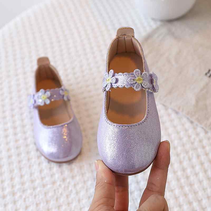 Other - フォーマルシューズ 女の子 キッズ ベビー 革靴 パンプス 春秋 花飾り フラワー エナメル 光沢感 かわいい お姫様 プリンセス 防滑 耐摩耗性 ゴールド ライトパープル ブライトピンク 結婚式 発表会 冠婚葬祭