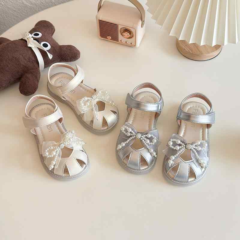 サンダル 女の子 キッズ ジュニア 子ども プリンセス お姫様 リボン かわいい おしゃれ 上品 フォーマ..