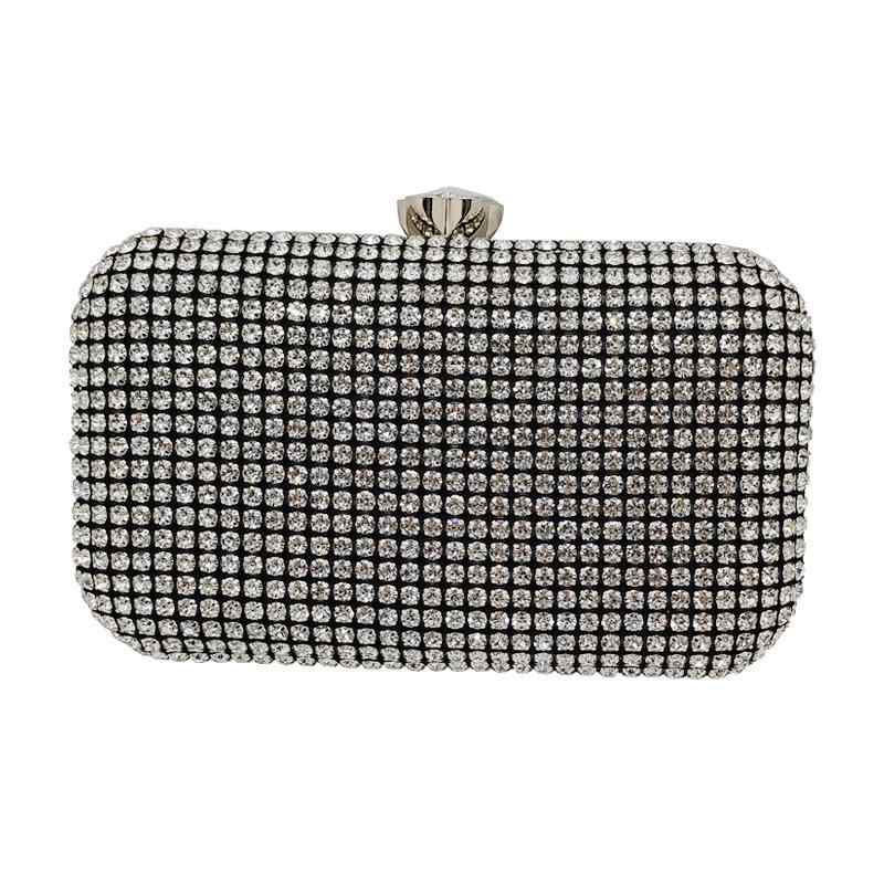 パーティーバッグ レディース クラッチ 鞄 手提げ ドレス用 フォーマル 結婚式 披露宴 二次会 ラインストーン ビジュー キラキラ 高級感 スクエア型 ミニ フェイクレザー 欧米風 秋冬 ゴールド シルバー ブラック