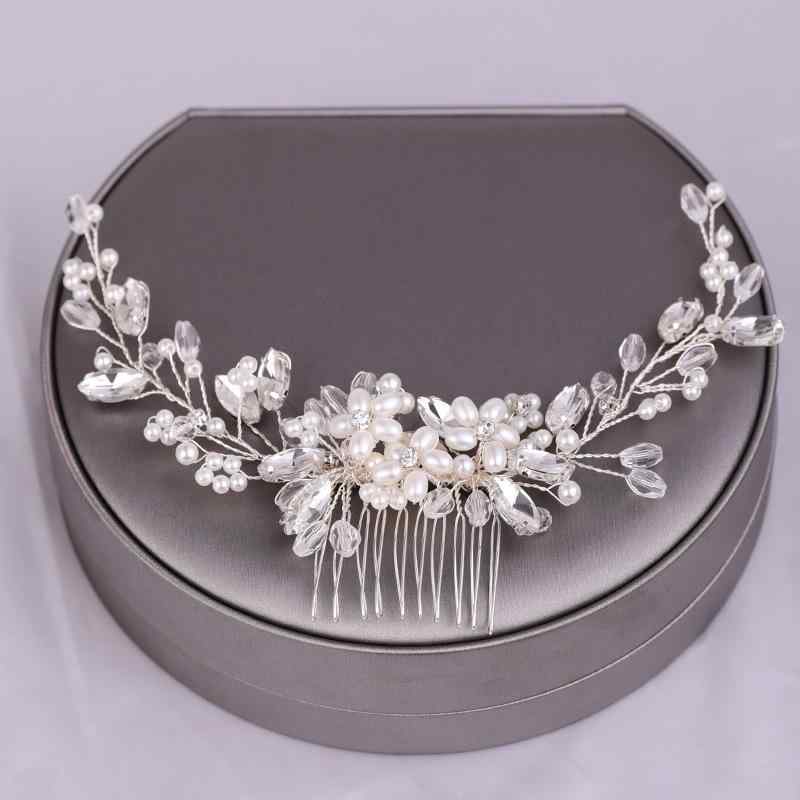 ヘアコーム レディース ブライダル ウェディング 花嫁 ヘアアクセサリー 髪飾り パ...