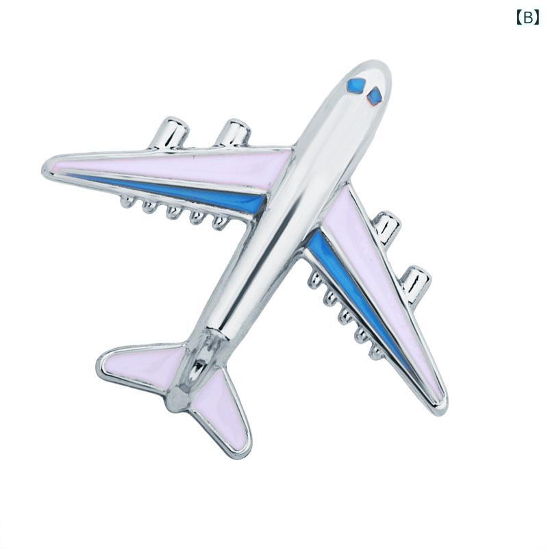ブローチ メンズ レディース 飛行機 ピンバッジ ピンズ 合金 電気メッキ加工 春夏 ...