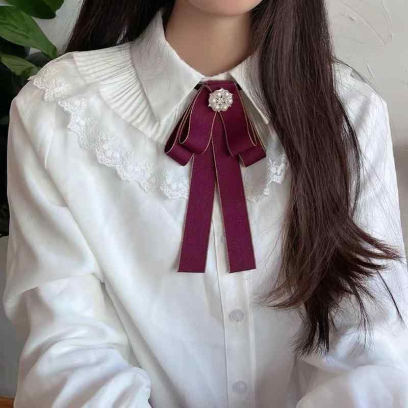 リボンタイ レディース 蝶ネクタイ ボウタイ 制服風 スクールタイ 卒業式 事務服 通勤 アカデミックス..