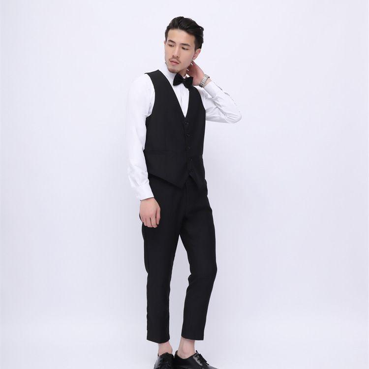 ベスト メンズ ジレ チョッキ スーツ向け 紳士 礼服 ビジネス 結婚式 冠婚葬祭 フォーマル スリム 細身 タイト Vネック シングル 無地 ポリエステル ウォッシャブル 春秋 ブラック グレー 高級感 上品 シンプル