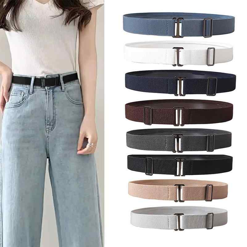 ベルト メンズ レディース ノーバックル 楽々 ウエストバンド 伸縮性 ストレッチ 跡がつかない 目立たない 快適 軽量 デニム ワンピース 普段使い ビジネス カジュアル 春夏 黒 白 ネイビー 高級感