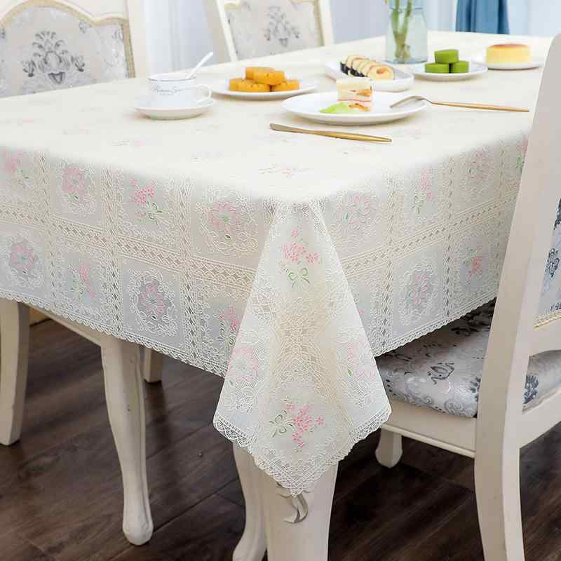 テーブルクロス PVC 撥水 防汚 防水 拭ける デスクマット 食卓カバー 長方形 正方形 ビニール おしゃれ お手入れ簡単 ダイニング キッチン リビング カフェ風 高級感 ベージュ ブラウン ピンク 花柄 無地 チェック