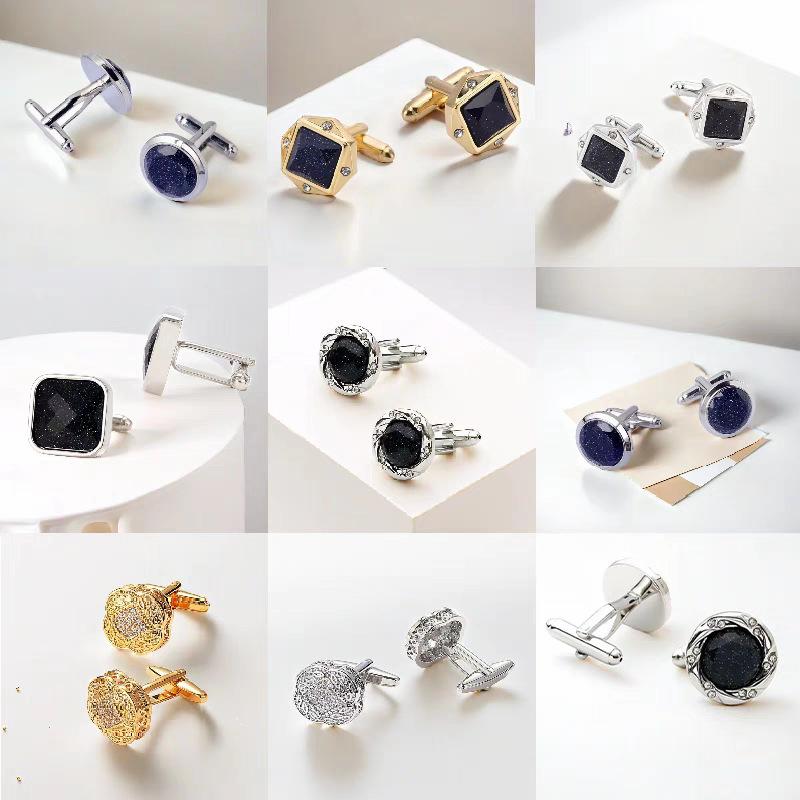 ・カテゴリ: カフスボタン・素材: 銅・スタイル: 韓国・タイプ: 男女兼用・形状: ジオメトリック・加工: メッキ・装飾品: アメジスト・純度: K9・カラー展開: ゴールド1号、ゴールド2号、ゴールド3号、ゴールド4号、シルバー、シルバ...