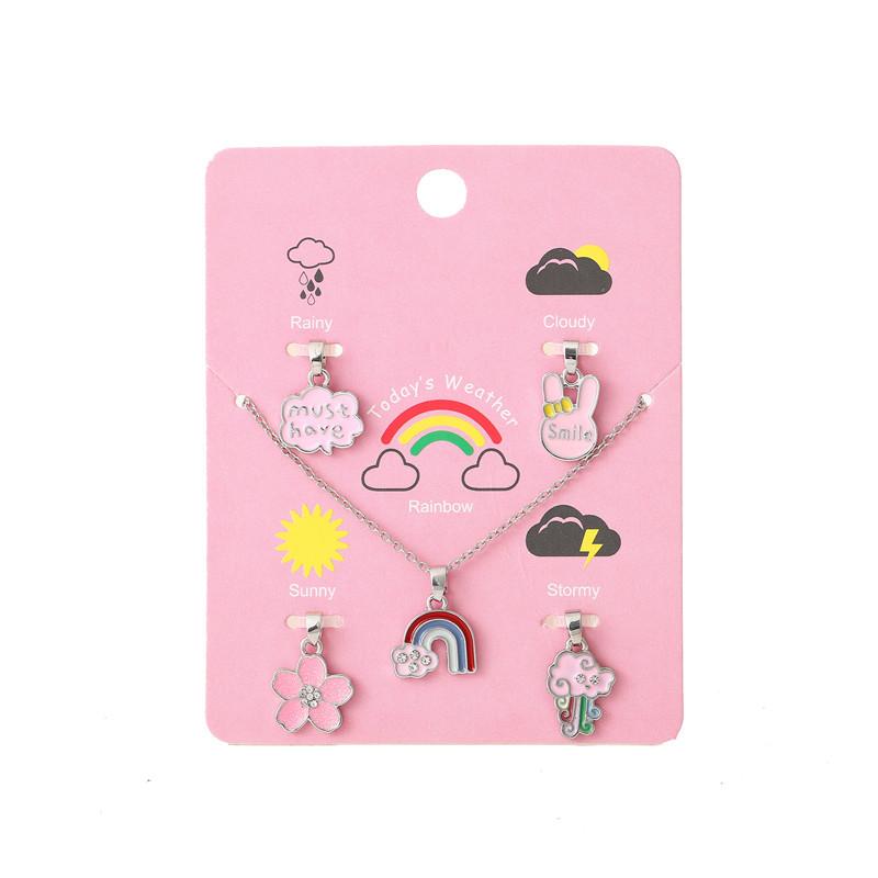 ネックレス キッズ 子供 男の子 女の子 アクセサリー ペンダント アニマル 動物モチーフ ウサギ タツノ..