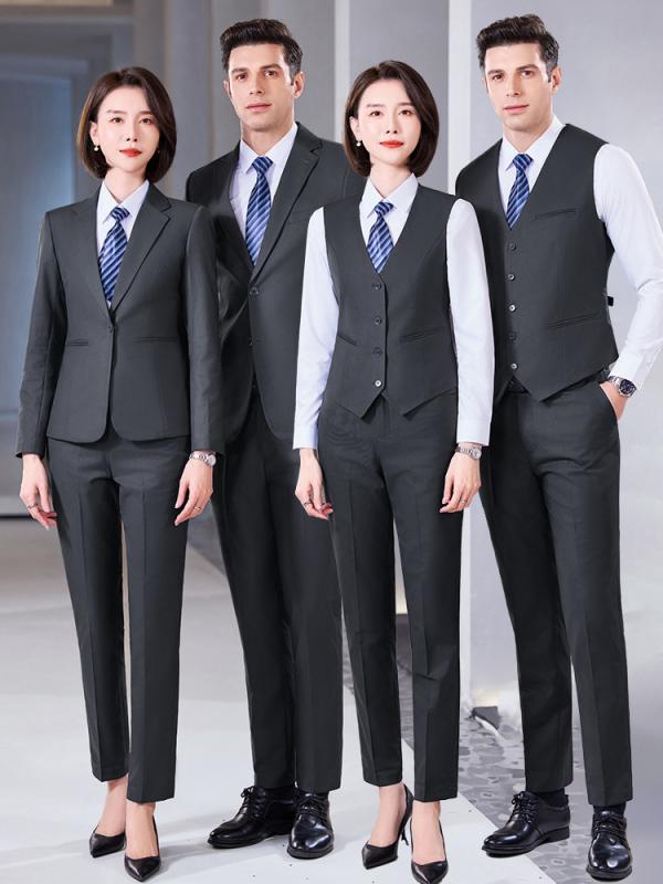 Trousers, Bottoms - スーツ メンズ レディース セットアップ テーラードジャケット 礼服 ビジネス フォーマル 冠婚葬祭 通勤 就活 高級感 オールシーズン 通気性 スリム ボタン ポリエステル 無地 ブラック ネイビー グレー