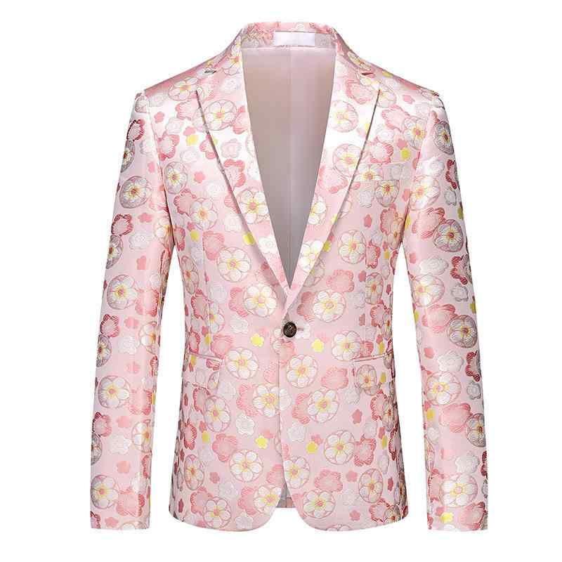 テーラードジャケット メンズ ジャケット ブレザー 紳士服 上着 スリムフィット 細身 大きいサイズ ジャガード 総柄 チェック 織り柄 長袖 ボタン センターベント 綿混 ポリエステル 高級感 カジュアル パーティー 春夏 ゴールド レッド