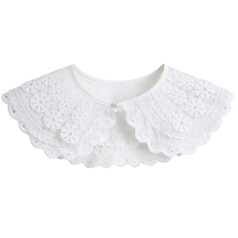 ・カテゴリ: 付け襟・性別: 女性・素材: 綿・カラー: ホワイト・機能: 装飾用・: シャツ風