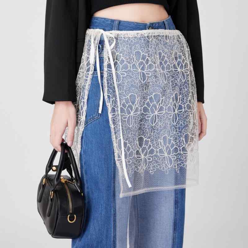 ・カテゴリ: スカート・スタイル: ストリート、トレンド・素材: シフォン、ナイロン、綿・素材含有率: 95%以上・: ヘム、レイヤード・着丈: ミディアム丈・カラー: 画像参照・サイズ: ワンサイズ