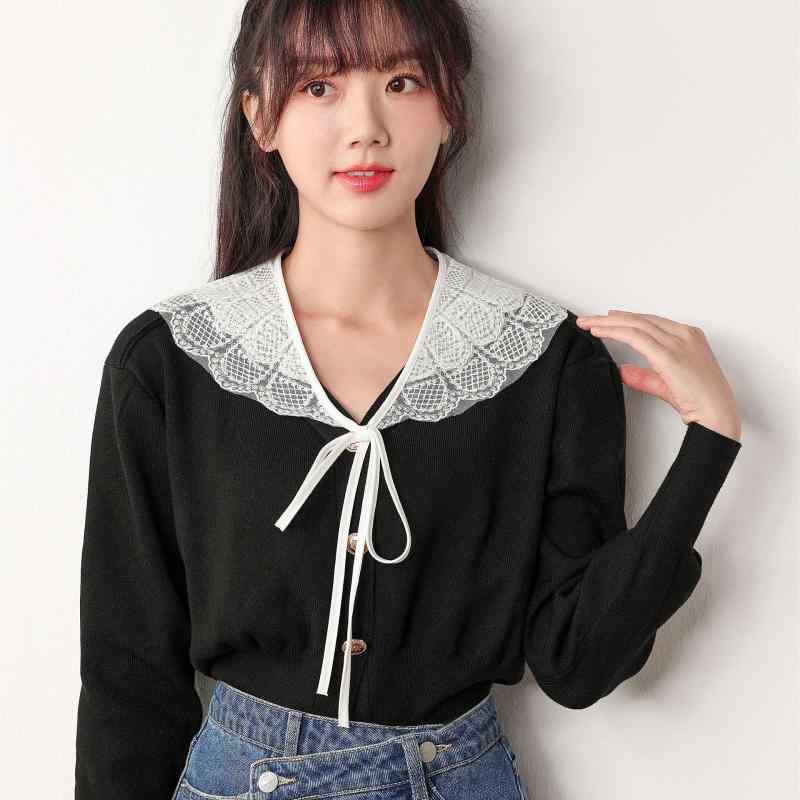 ・カテゴリ: つけ襟・性別: レディース・素材: シフォン・カラー: ホワイト・機能: 装飾用・: シャツ型