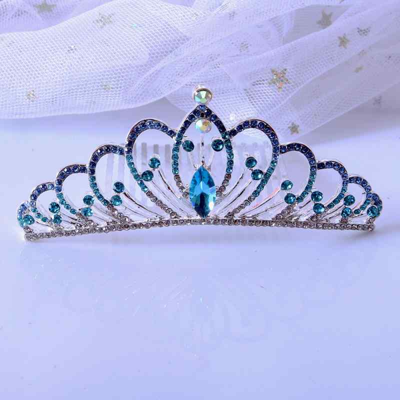 ヘアアクセサリー 女の子 キッズ ヘアコーム 王冠 ティアラ 髪飾り プリンセス ラインストーン 韓国 電..