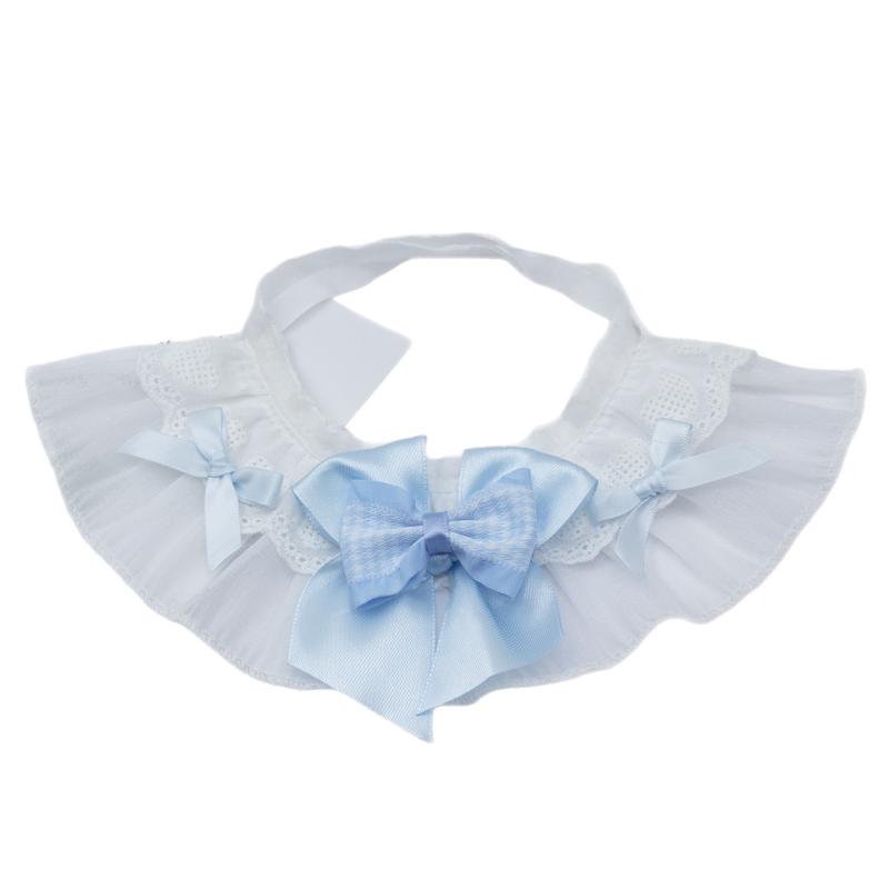 よだれかけ 男の子 女の子 ペット 犬 猫 スタイ バンダナ スカーフ 首輪 襟 アクセサリー リボン 蝶結び プリンセス風 刺繍 かわいい 汚れ防止 お出かけ 写真撮影 誕生日 ポリエステル ブルー パープル ピンク