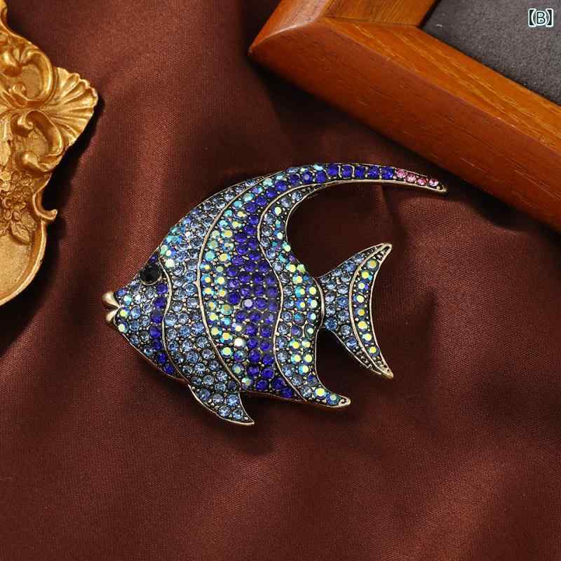 ブローチ メンズ レディース コサージュ アクセサリー ピン 熱帯魚 動物 アニマル ...