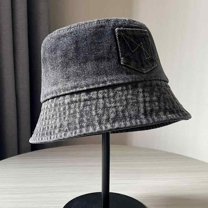 バケットハット レディース 漁師帽 ハット ぼうし デニム 春夏 ウォッシュ加工 UVカット 紫外線対策 遮光 小顔効果 高級感 防風 虫除け ブラック ライトブルー ダークブルー アウトドア 通勤 カジュアル
