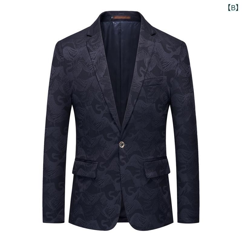 テーラードジャケット メンズ 男性用 紳士 カジュアルスーツ スリムフィット タイト きれいめ アセテート コットン混紡 丈夫 耐久性 切り替え センターベント ボタン ビジネス 通勤 普段使い アウター 上着 オールシーズン ブラック ネイビー シ