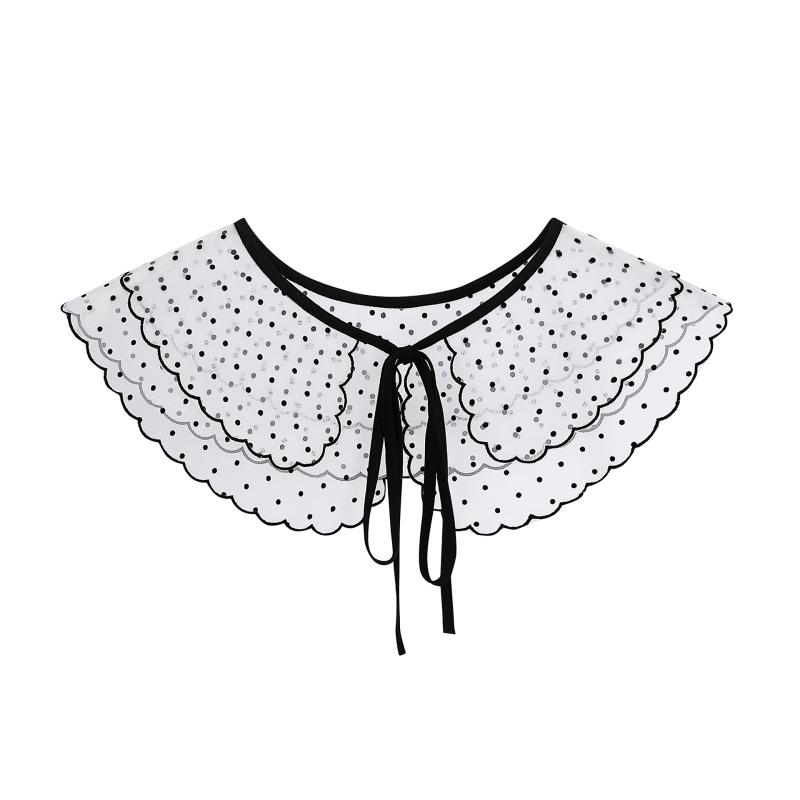 ・カテゴリ: つけ襟・性別: レディース・素材: 綿・カラー: ブラック・: シャツ型・機能: 装飾用