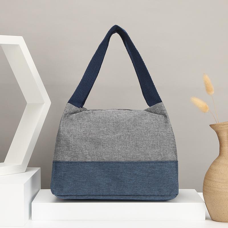 ハンドバッグ レディース ショルダー トート マザーズ 鞄 かばん 手提げ キャンバス 帆布 大容量 軽量 斜め掛け スクエア型 バイカラー ファスナー 多機能 お弁当入れ 通勤 普段使い ダークグレー 黒 赤 春夏