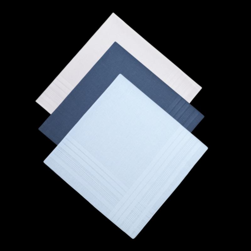 ハンカチ メンズ レディース 綿100 コットン 綿 柔らかい 吸水性 速乾性 サテン縁 高級感 40cm ポケットチーフ ビジネス フォーマル 普段使い 白 濃紺 スカイブルー 紳士用 婦人用 ハンドタオル スクエア 無地