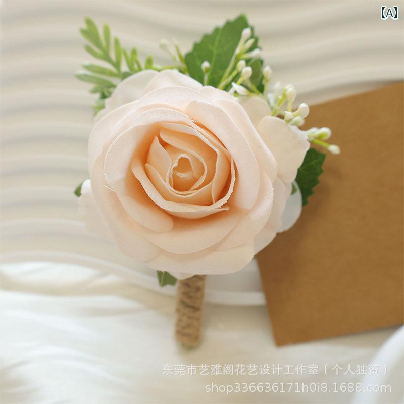 コサージュ レディース リストブーケ バラ 薔薇 ローズ 造花 結婚式 披露宴 卒業式 ゲスト ハンドメイド 布製 フォーマル アクセサリー 華やか 上品 高級感 ベージュ ワインレッド ピンク ブローチ
