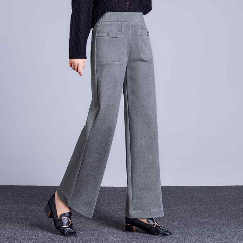 ワイドパンツ レディース 秋冬 ロングパンツ ズボン ボトムス ウール ウール ハイウエスト 厚手 暖かい 防寒 保温 ゆったり 大きいサイズ 体型カバー 着痩せ 形態安定 イージーケア カジュアル きれいめ 通勤 普段使い オフィス 40代 アプリコッ