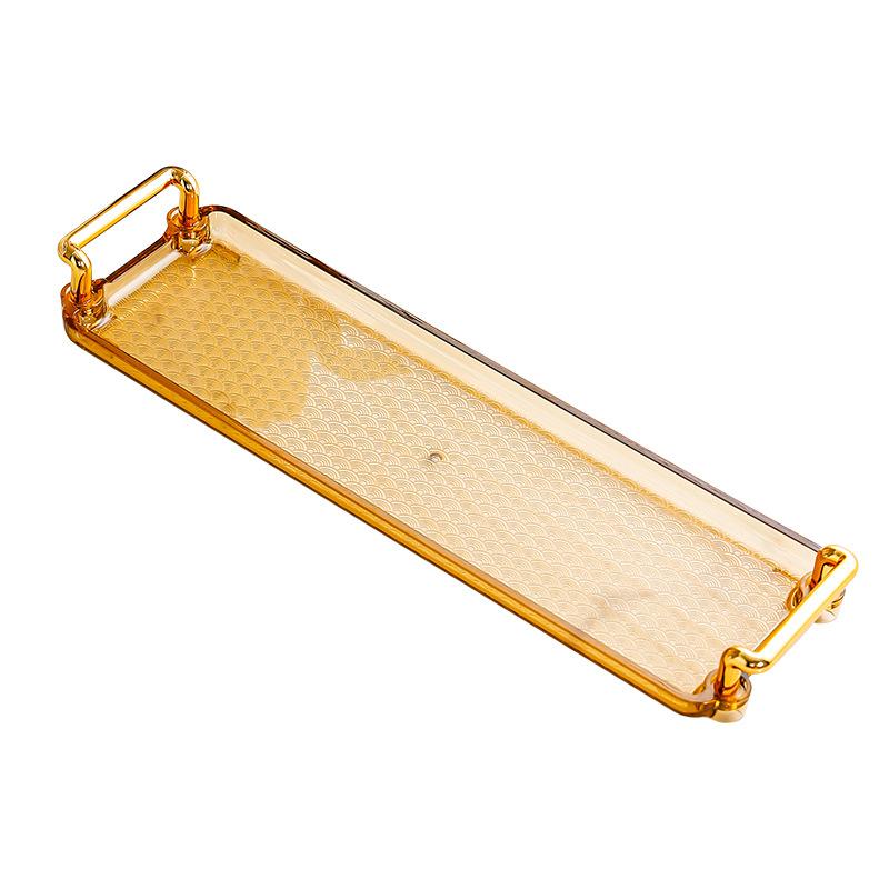 トレー メンズ レディース お盆 プラスチック 角型 仕切り キッチン 卓上 収納 リビング 家庭用 モダン..