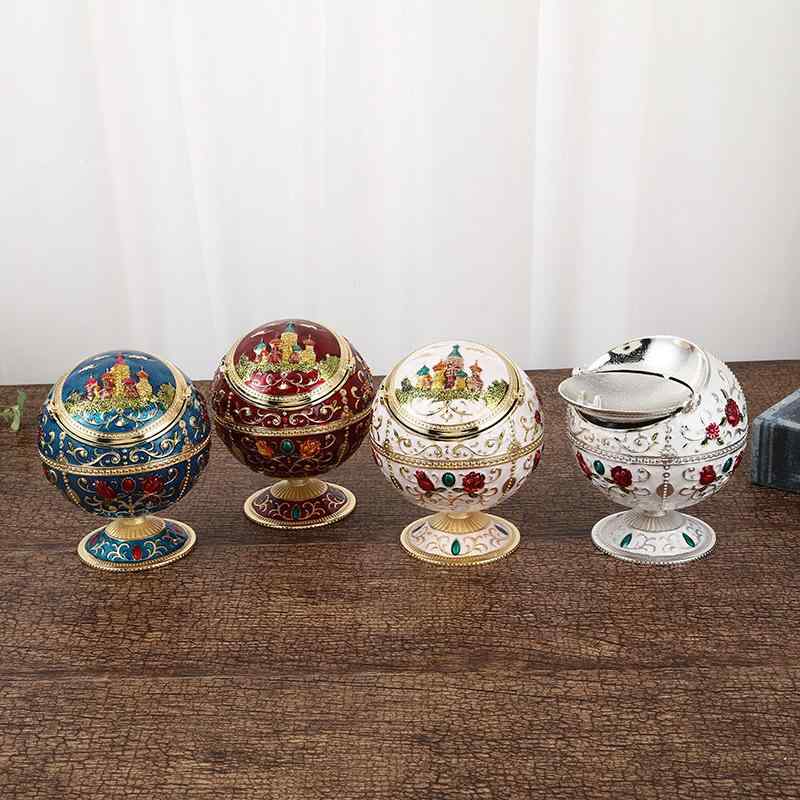 ・素材: 金属・サイズ: 高さ12.5cm、高さ9.8cm・カラー展開: 金白、銀白、金赤、金青、金緑、レッドブロンズ、ピューター、金深紺、青銅緑、銀赤、銀青、金緑バラ、金深紺バラ・スタイル: 欧州風