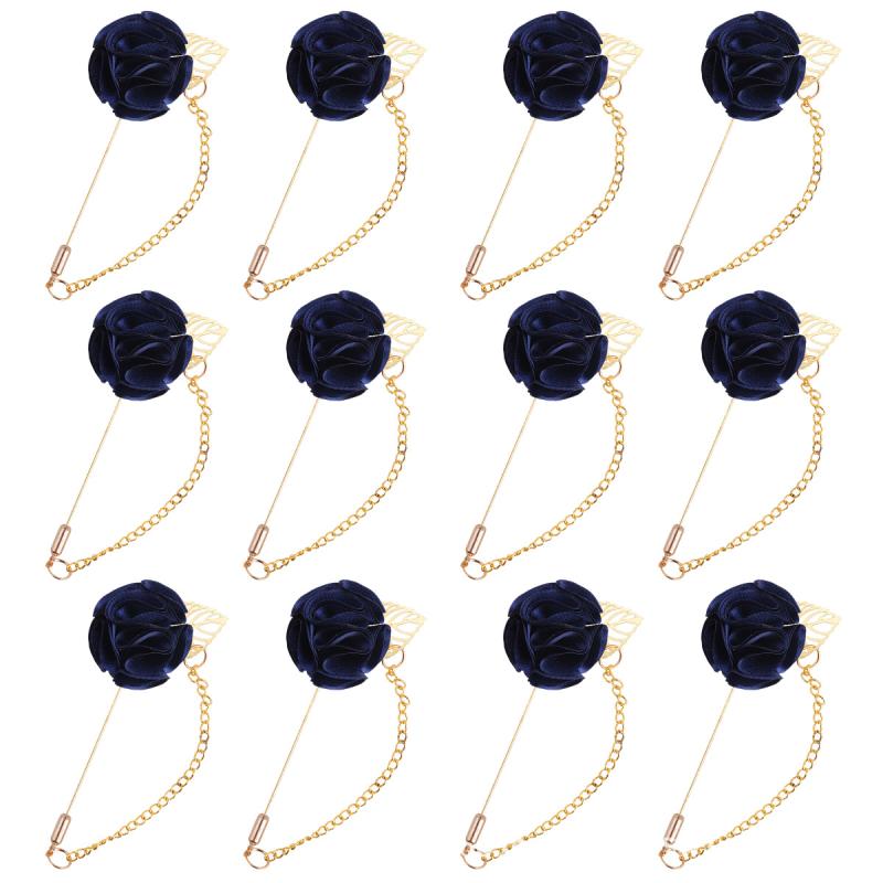 ブローチ メンズ レディース 結婚式 パーティー ウエディング 新郎 新婦 フォーマル スーツ ブートニエール コサージュ 紳士 婦人 礼服 アクセサリー ハンドメイド 布製 華やか 上品 高級感 紫 クリーム レッド