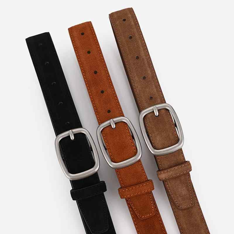 ベルト レディース レザー 牛革 レザー ピンバックル 高級感 レトロ ヴィンテージ風 ウエストマーク 秋冬 ブラック レッド ブラウン カジュアル ワンピース コート パンツ 通勤 通学 普段使い おしゃれ かわいい 電気メッキ加工