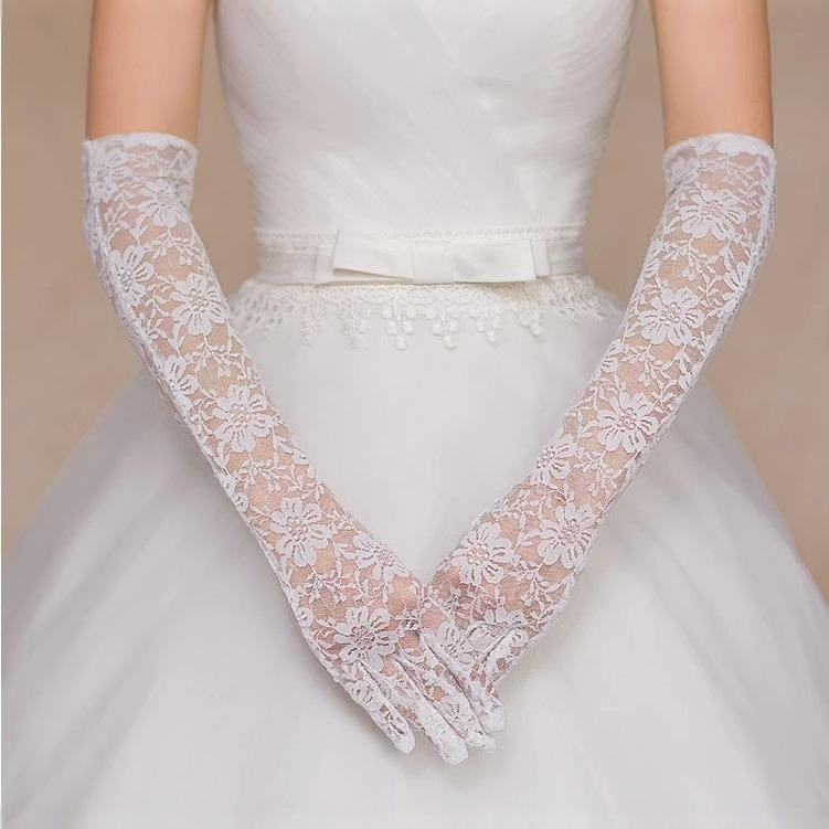 手袋 レディース グローブ レース ウェディング ブライダル 結婚式 パーティー 撮影用 花嫁 ゴシック ..